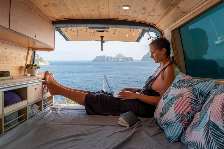 Small Motorhome with Fixed Bed