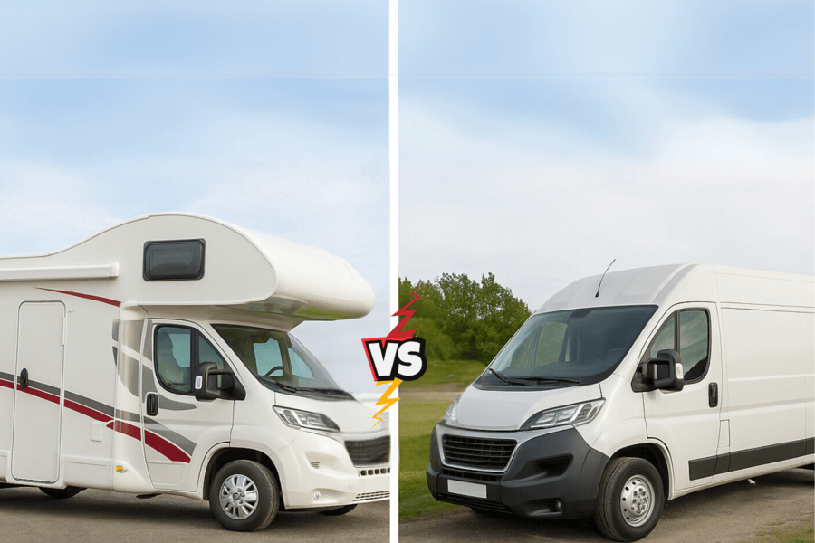 Motorhome vs Campervan (1) Motorhome vs Campervan
