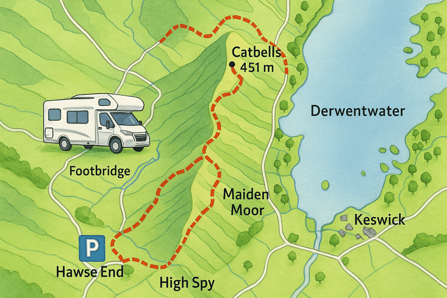 Plan Your Adventure A Comprehensive Catbells Walk Route Map Plan Your Adventure A Comprehensive Catbells Walk Route Map
