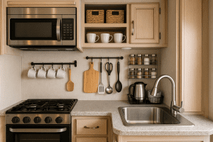 Motorhome Storage Ideas for Kitchen