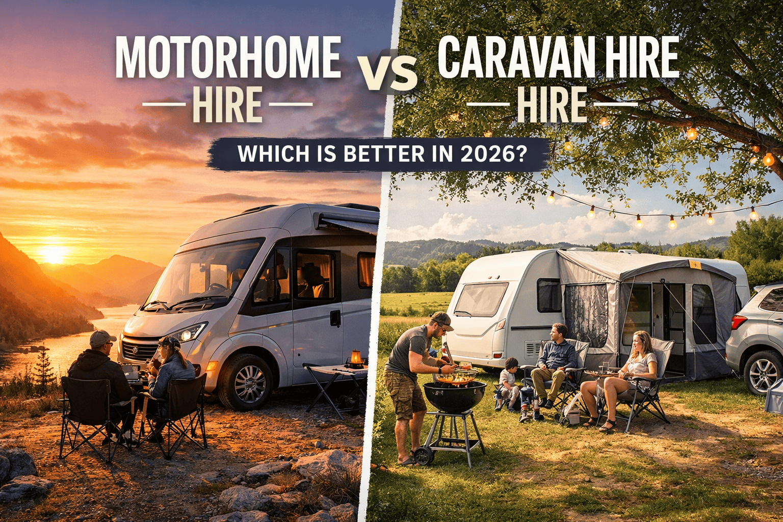 Motorhome Hire vs Caravan Hire Motorhome Hire vs Caravan Hire