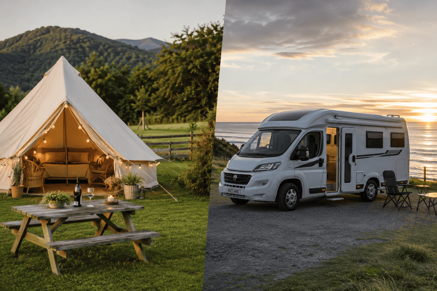 Glamping vs Motorhome