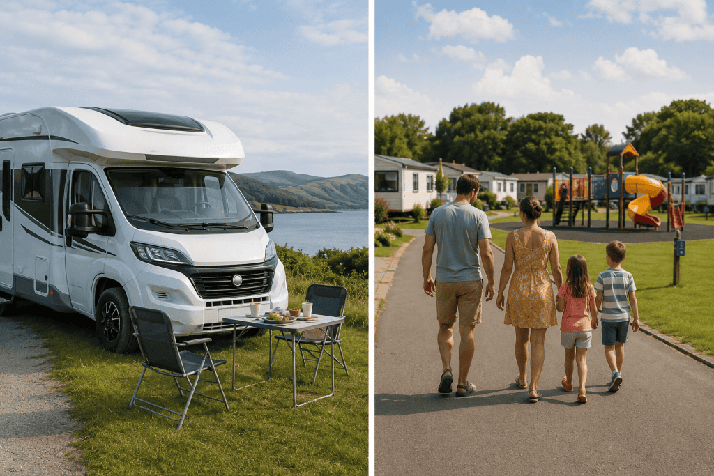 Motorhome Holiday vs Family Holiday Parks UK