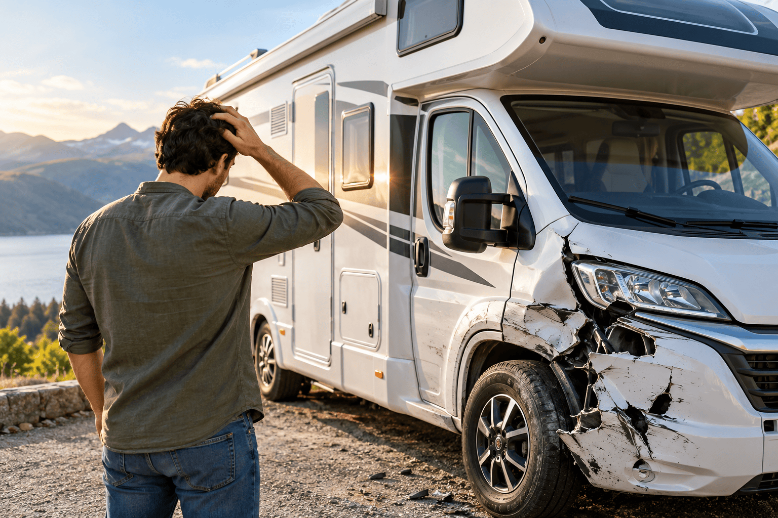 What happens if I damage a hired motorhome
